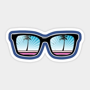 Retro glasses Sticker